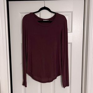 LN Silky Burgundy Long-Sleeve